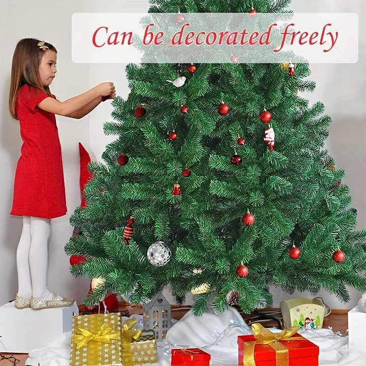 6ft/1.8m Traditional Green Christmas Tree – 850 Tips with Metal Stand