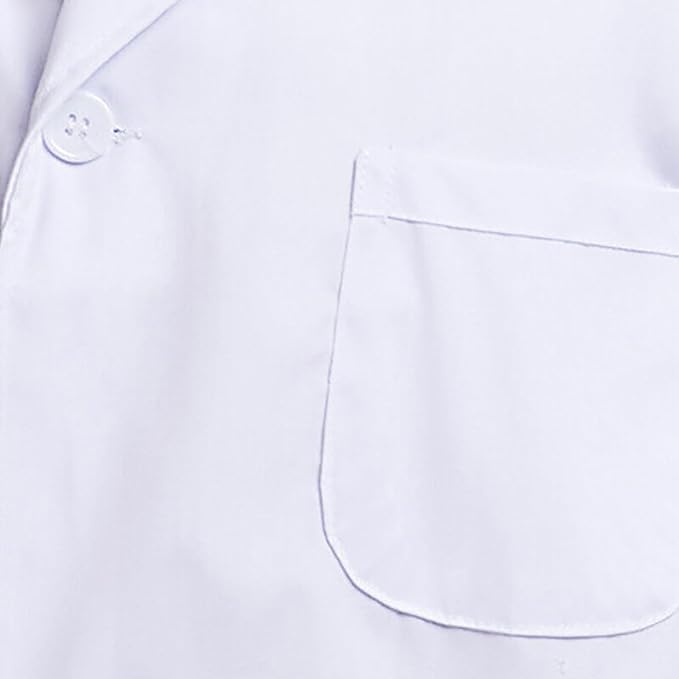 walgreen Xample Lab Coat Hygiene Food Industry Uniform Solutions Unisex Lab/Doctors Coat/Warehouse/Hygiene Coat DIY Coat/Workwear Doctor Students School Coat Women Men,Laboratory Coat (Large),White