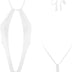 SHERRYLO Micro Bikini Extreme Slingshot G String Sling Bikinis Slutty Exotic Swimsuit Thong Bathing Suit Lingerie for Women, White, One Size