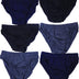 Bonnin Luxury Briefs Classic Sports Men's Briefs Slips Underwear Cotton Pants Soft Breathable Comfortable Hip Waistband Black, Navy and Grey (6pcs)(X-Large)