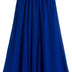 Golden service Women's Stretched Waist Chiffon Long Skirts Flowy Skirt , Blue, Waist:60-78cm,Length:100cm, L