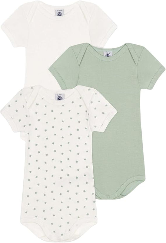 Petit Bateau Baby Boys Bodysuit, 3 Years (Pack of 3)