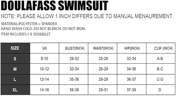DOULAFASS High Waisted Bikini Set Push Up Bikini Top Tummy Control Bikini Padded 2 Piece Bikini Black, M