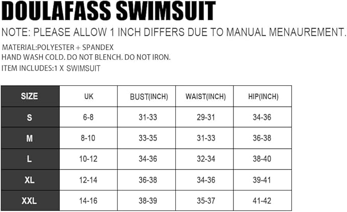 DOULAFASS Women Cut Out Swimming Costume with Skirt V Neck Wrap Tie Back Tummy Control Swimsuit Padded One Piece Swimwear Swim Dress Black, XL