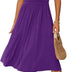 GRECERELLE Womens Summer Wrap Dress Ladies Casual Ruffle Short Sleeve V-Neck Floral Beach Dresses for Women (04 Purple, XL)