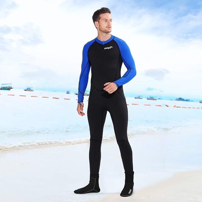 COPOZZ 3 mm diving socks, neoprene socks for adults, women, men, thick diving socks, water sports, swimming socks for swimming, snorkelling, sailing, surfing, water sports