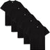 Lower East Men's LE105 T-Shirt, Black, L (Pack of 5)