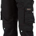 WrightFits Men Pro-11 Work Trousers Black - Heavy Duty Safety Combat Cargo Pant - Multi Pockets & Knee Pad Pockets - Triple Stitched -Durable Work wear (34W X 33L, Black)