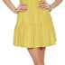 Trendyol Women's Shirt Regular fit Woven Dress, Yellow, 36