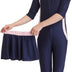 Girls' Modest Muslim Swimwear UPF 50+ UV Islamic Hijab Swimsuit Long Sleeve Top Shirt with Shorts Swimming Cap 3-Piece Swimsuit Beach Wear, Navy Blue 1, 9-10 Years