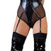 Cottelli Collection Women's 26414701031 Cottelli Collection Sexy Lingerie Body Shaper Bondage Body With Open Cups Medium, Black (Nero 001), M UK