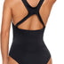 Mordlanka Period Swimwear One Piece Leakproof Swimsuit for Teen Girls Women, Black, Medium