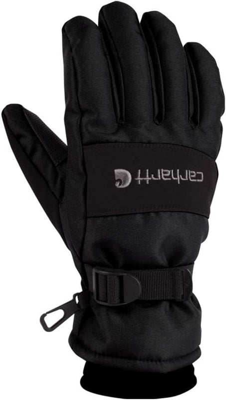 Carhartt Men's WP Waterproof Insulated Glove Cold Weather, Black, Large