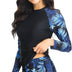 Sillictor Rash Vest Women Swimming Tops UV Womens Swim Shorts and Top Set Ladies 2 Piece Long Sleeve Swimsuits for Women Rash Guard Shirts with Build in Bra for Surfing,Quick Dry 2304