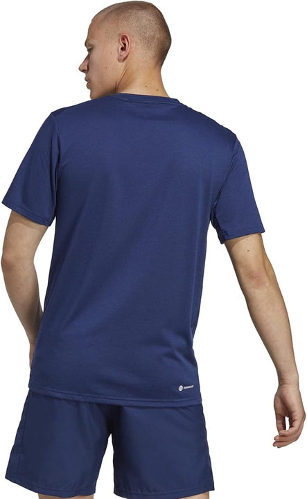 Adidas Men's Essentials Comfort Training T-Shirt (Short Sleeve), Dark Blue, L