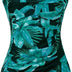 Aidotop Womens One Piece Swimsuit Tummy Control with Ruched Monokinis Tribal Swimsuits (Geen Leaf, XXL)
