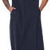 YAOHUOLE Mens Kaftan Robe Abaya Caftan Long Sleeve Moroccan Thobe Causal Butto Down Long Gown Henly Neck Dark Blue L