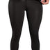 KUMAYES Sauna Leggings for Women Sweat Pants Tummy Control Sport Leggings Compression Slimming Workout Training Body Shaper, Black, S