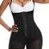 YIANNA Fajas Colombianas High Compression Hooks Shapewear for Women Tummy Control Bodysuit Butt Lifter Body Shaper Zip Crotch Black 7243 S