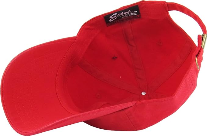 KBETHOS KB-LOW Classic Cotton Dad Hat Adjustable Plain Cap. Polo Style Low Profile (Unstructured) (Classic) Adjustable