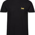 Lee Mens T Shirt  Pack of 2 in Black/Grey Standard Fit with Crew Neck and Branded Logo - Cotton Rich Super Soft & Comfortable Loungewear