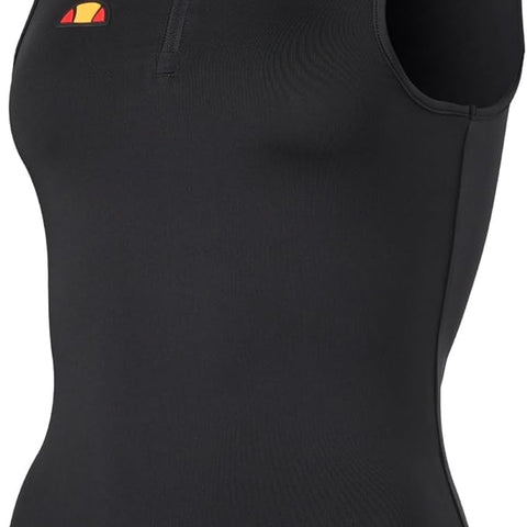 Ellesse Women's Naoma Polo Vest Shirt, Black, 10 (S)