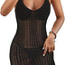 Bsubseach Women Swimsuits Cover Ups Crochet Bathing Suit Bikini Coverup Sleeveless Beach Dress Swimwear, Black, Medium