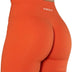 AUROLA Intensify Workout Shorts for Women Seamless Scrunch Shorts Gym Yoga Running Sports Active Exercise Fitness Shorts, Flame Orange, M