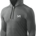 MEETYOO Men’s Running Tops 2 Pack, Sport Shirt Long Sleeve T-shirt Gym Tee for Fitness Workout Jogging, Navy Blue+Grey, M