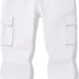 Auranso Boys Cargo Trousers 12-13 Years Kids Elasticated Waist Joggers with Drawstring Outdoor Casual Pants White