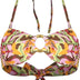 Trendyol Women's Regular fit Strapless Knit Bikini Top Swimwear, Pink-Multicolor, 8