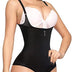 Gotoly Open Bust Bodysuit Women Latex Waist Trainer Compression Tummy Control Body Shaper Slim Zipper Hook Shapewear Waist Trainer Corset, L, Black