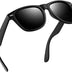 Joopin Square Polarised Sunglasses Mens UV Protection Unisex Retro Sunglasses Womens for Driving Hiking Fishing Sports 2024 (Black Grey)