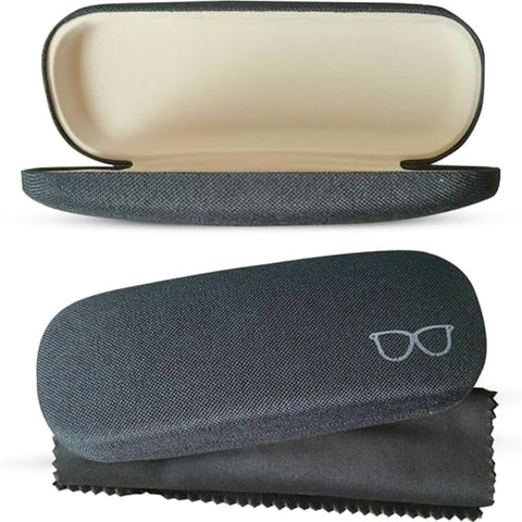 R&B Sports & Leisure Black Glasses Case - Hard Shell Sunglasses Case for Women, Men & Kids