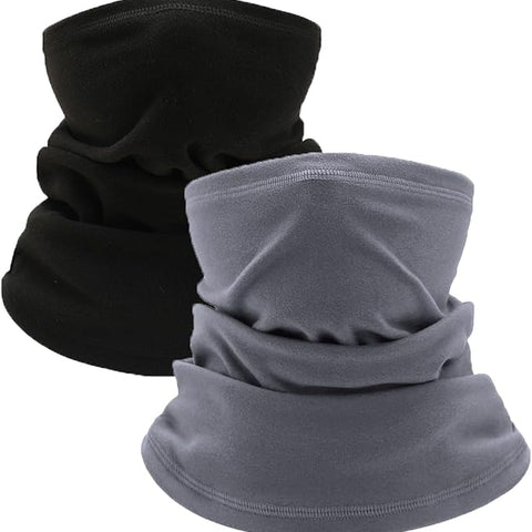 EUPSIIU 2 Pcs Kids Neck Warmer, Winter Neck Warmer Gaiter Fleece, Kids Ski Mask,Tube Scarf, Windproof Neck Scarf, Thermal Mask for Outdoor Sports Skiing Running Boys and Girls, One Size