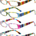 Kerecsen Women's Reading Glasses 4 Pairs Ladies Fashion Spring Hinge Readers (4 Pack Mix Color-2, 0.50, Diopter)