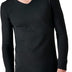 Damart Men's T-Shirt Col V, Maille Interlock Thermolactyl Thermal Top, Black, M