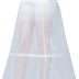 BEAUTELICATE Women's Petticoat Crinoline Underskirt Long A-line Vintage for Wedding Bridal Evening Dress Cosplay Costume(White - 2 Hoops, (12-14)