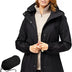 Victoper Waterproof Jackets Womens, Lightweight Windproof Portable Raicoats for women Quick Dry Two Pockets Packable Rain Jacket for Ladies Suitable for Outdoor Travel Hiking Camping Black, M