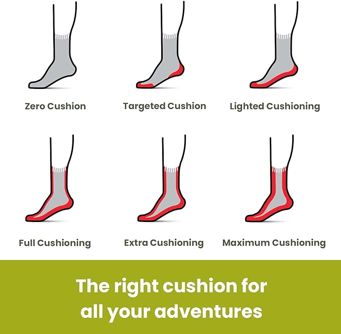 Smartwool Men's Hike Full Cushion Crew Hiking Socks, Black, M UK