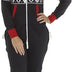 Love My Fashions Womens Unisex Outfit Aztec Print Camo Camouflage Hooded Zip up Onesie All in One Activewear Jumpsuit for Adult Mens Ladies Lougewear Pyjamas Plus Size,Aztec High Neck - Navy Blue,XXL