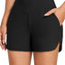 BALEAF Swim Shorts Womens Tummy Control High Waisted Swimming Board Shorts with Pockets Liner Quick Dry 3'' UPF 50+