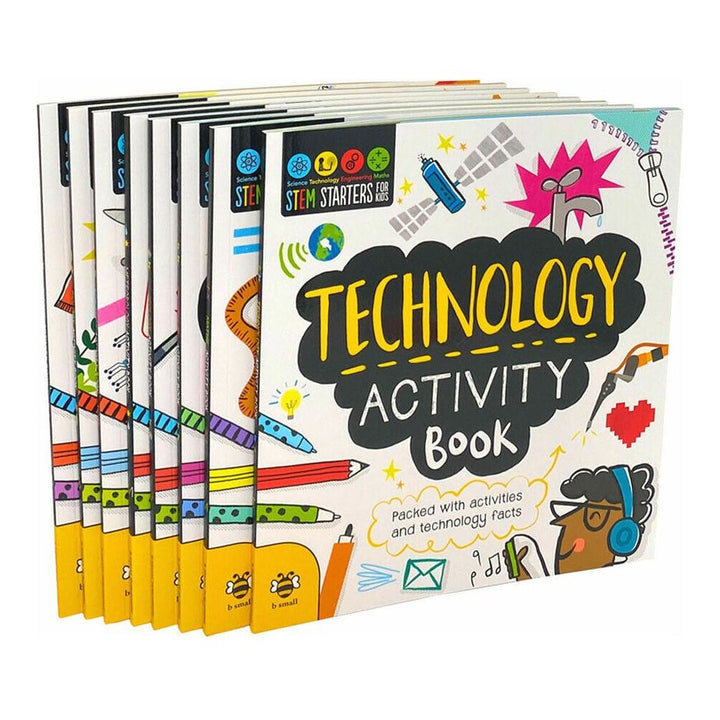 STEM Starters for Kids – 8 Book Educational Activity Set (Maths, Engineering, Meteorology)