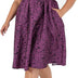 Lovedrobe Womens Ladies Plus Size Dress Curve Skater Midi Back Keyhole Short Sleeves Floral Flowers Crew Neck High Waist A-line Size 16