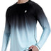 Roadbox Men's UPF 50+ Swim Rash Guard Vest, Long Sleeve UV Sun Protection SPF Shirts, Quick Dry Watersports Base Layer Tops for Diving Beach Surfing Hiking, M