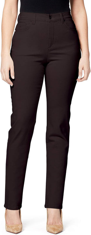 Gloria Vanderbilt Women's Amanda Classic Tapered Jean, Coffee Roast, 10