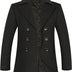 APTRO Mens Jacket Winter 80% Wool Coats Peacoat Warm Casual Overcoat Outwear Double Breasted Business Trench Jacket 2201 Black XXL