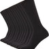 FM London 6-Pack Unisex Super Soft Calf Socks - Mens Socks & Womens Socks with Breathable, Black / 6-8