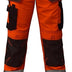 ZS7 Hi Vis Work Trousers Men Durable Polycotton Fabric Multiple Pockets Work Utility & Safety Trousers Reflective Tape High Visibility Work Pants (UK, Waist & Inseam, 38W 34L, Orange)