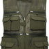 Sukany Men's Mesh Fishing Vest Utility Multi-Pocket Outdoor Work Shooting Safari Travel Photography Vest Army Green XL